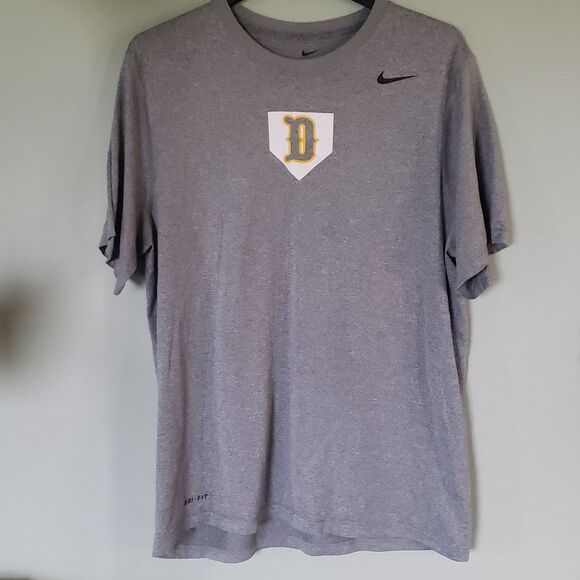 Nike D Baseball Dri-FIT T-Shirt Men’s Size XL Grey Moisture-Wicking Athletic - Picture 1 of 5